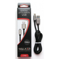 Кабель USB WALKER C740 Type-C black
