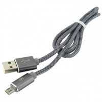 Кабель USB WALKER C740 micro grey