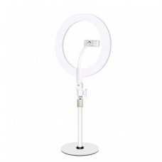 Кільцева лампа XO L03 діаметр 25см + стійка на стіл white