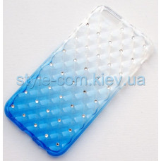 Силикон градиент 3D стразы Samsung A5/A510H (2016) blue