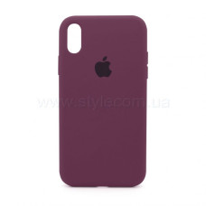 Чохол Full Silicone Case iPhone X maroon (42)