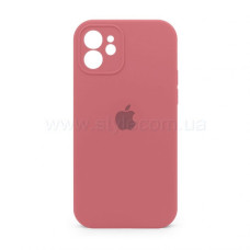 Чехол Full Silicone Case iPhone 12 camellia (25) закрытая камера