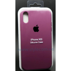 Чохол Full Silicone Case iPhone XR maroon (42)