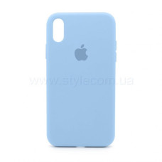 Чохол Full Silicone Case iPhone X light blue (05)