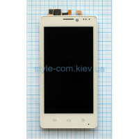 Дисплей (LCD) Prestigio 5430 + тачскрін з рамкою white Original Quality
