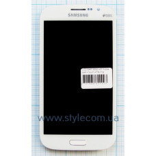 Дисплей (LCD) Samsung i9082 Galaxy Grand Duos + тачскрін with middle part white (TFT) China Original