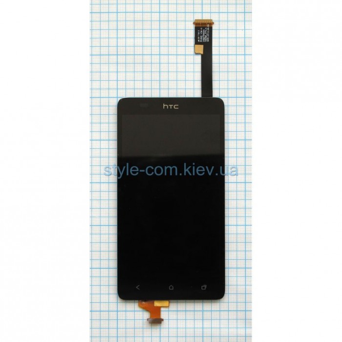 Дисплей (LCD) HTC Desire 400 + тачскрін black High Quality