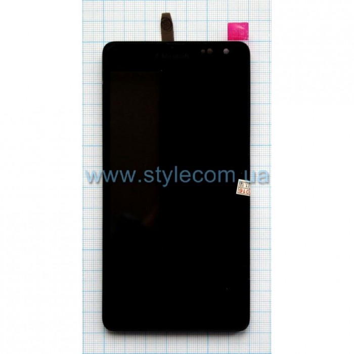 Дисплей (LCD) Nokia Lumia 535 Dual Sim (RM-1090/CT2S1973) + тачскрін з рамкою black Original Quality