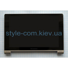 Дисплей (LCD) Lenovo B8000 Yoga Tablet 10 дюймов + тачскрін black з рамкою silver Original Quality