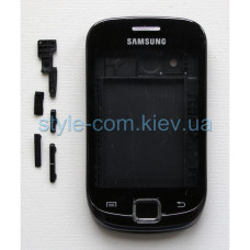 Корпус Samsung S5670 повний комплект black з кнопкою High Quality