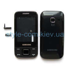 Корпус Samsung C3752 Duos повний комплект black з клавіатурою High Quality