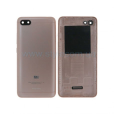 Корпус Xiaomi Redmi 6A зі склом камери gold High Quality