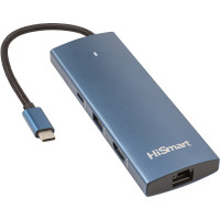 USB-хаб Blueendless HDMI + 2хUSB 3.0 + PD 100W + USB 2.0 + SD/TF 3.0 + LAN RJ45 CA914357
