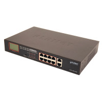 Некерований гігабітний комутатор PoE Planet GSD-1002VHP (8Port 10/100/1000Mbps 802.3atPoE+2Port