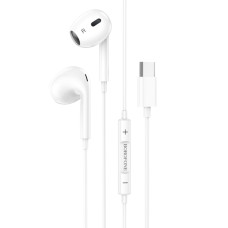 Навушники BOROFONE BM80 Max Gorgeous Type-C wire-controlled digital earphones with microphone White