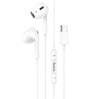 Навушники HOCO M101 Max Crystal grace Type-C wire-controled digital earphones with microphone White