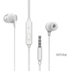 Навушники BOROFONE BM28 Tender sound universal earphones with mic White